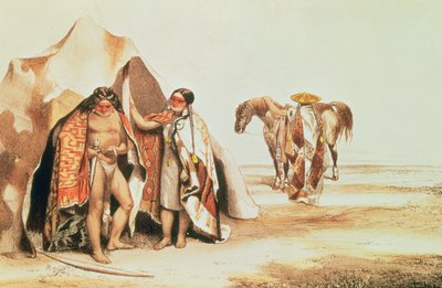 Patagonische Indianen, gegraveerd door Emile Lassalle, c.1830 door A. and Lassalle, E. DOrbigny